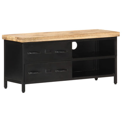 320662 vidaXL TV Cabinet 90x30x41 cm Rough Mango Wood