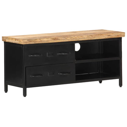 320662 vidaXL TV Cabinet 90x30x41 cm Rough Mango Wood