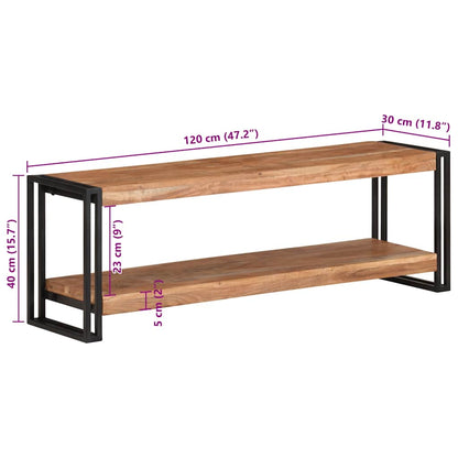 TV Cabinet 120x30x40 cm Solid Acacia Wood