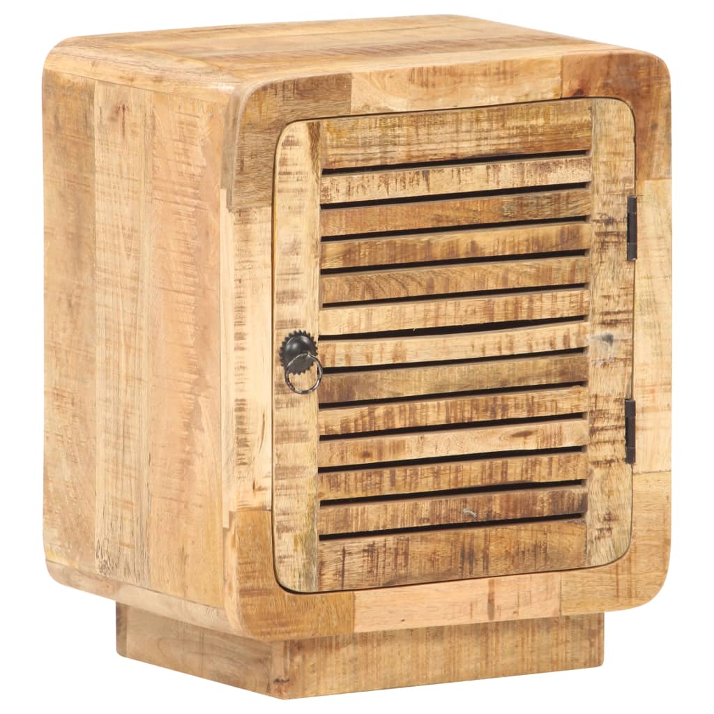 Bedside Cabinet 40x30x50 cm Rough Mango Wood