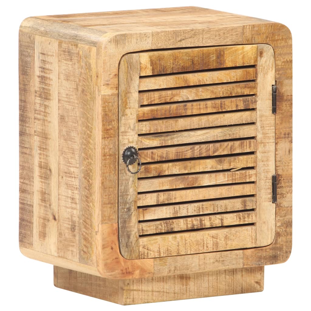 Bedside Cabinet 40x30x50 cm Rough Mango Wood