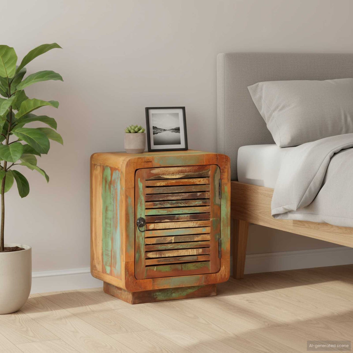 Bedside Cabinet 40x30x50 cm Solid Reclaimed Wood