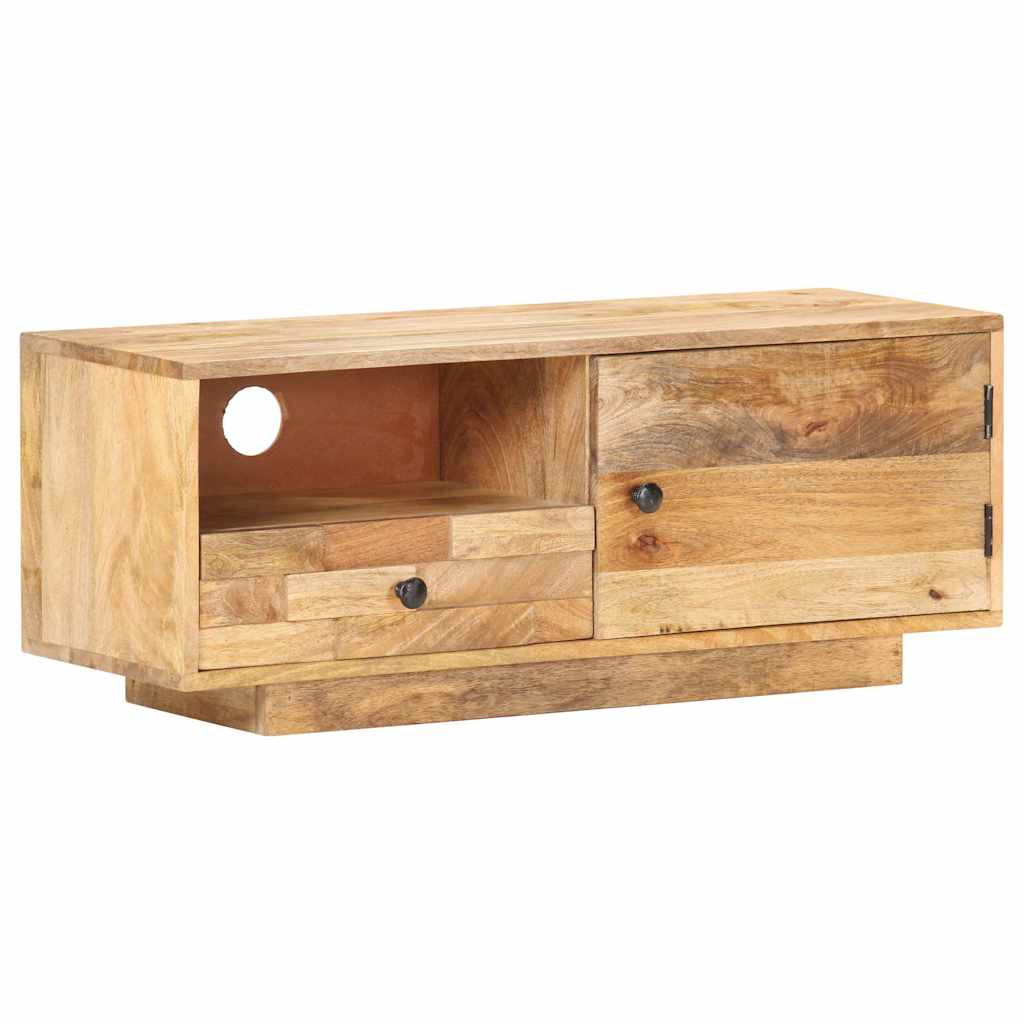 320466 vidaXL TV Cabinet 90x30x35 cm Solid Mango Wood