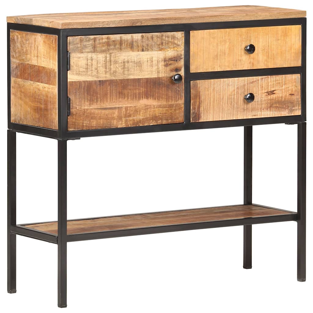 320486 vidaXL Sideboard 85x30x80 cm Rough Mango Wood