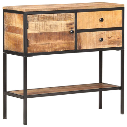 320486 vidaXL Sideboard 85x30x80 cm Rough Mango Wood