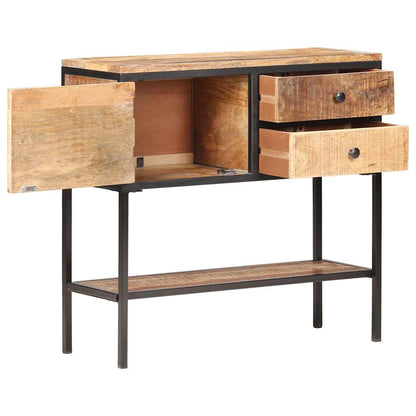 320486 vidaXL Sideboard 85x30x80 cm Rough Mango Wood