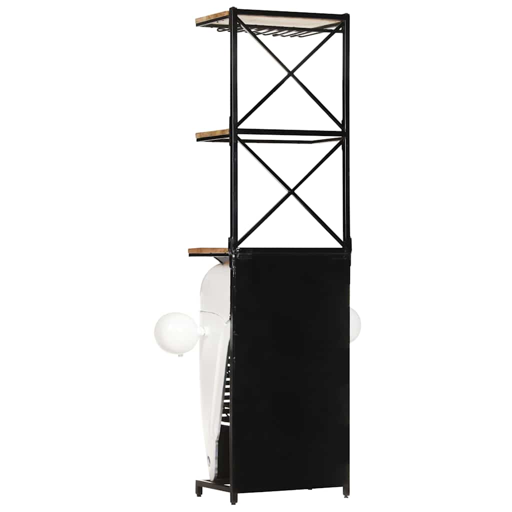 320487 vidaXL Tractor Wine Cabinet White 49x31x172 cm Rough Mango Wood