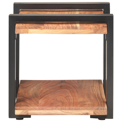 Bedside Cabinet 50x40x40 cm Solid Acacia Wood