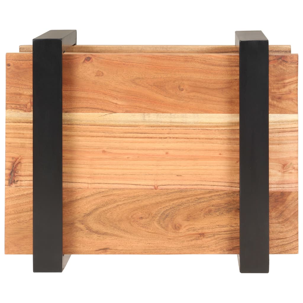 Bedside Cabinet 50x40x40 cm Solid Acacia Wood