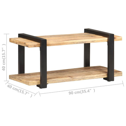320493 vidaXL TV Cabinet 90x40x40 cm Rough Mango Wood