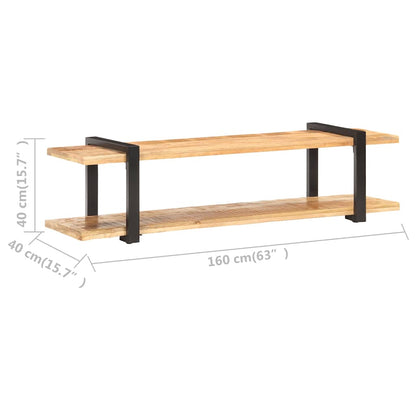 320497 vidaXL TV Cabinet 160x40x40 cm Solid Rough Mango Wood