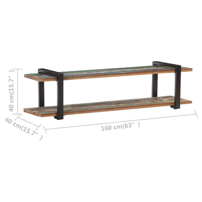 320498 vidaXL TV Cabinet 160x40x40 cm Solid Reclaimed Wood