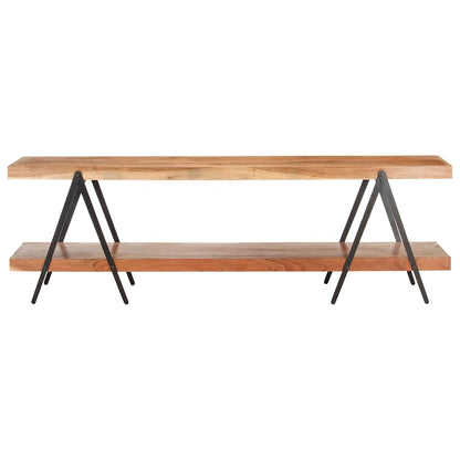 320500 vidaXL TV Cabinet 160x40x50 cm Solid Acacia Wood