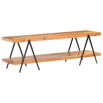320500 vidaXL TV Cabinet 160x40x50 cm Solid Acacia Wood