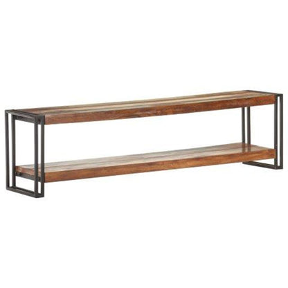 TV Cabinet | Mixed colour finish | Solid reclaimed wood, Iron
