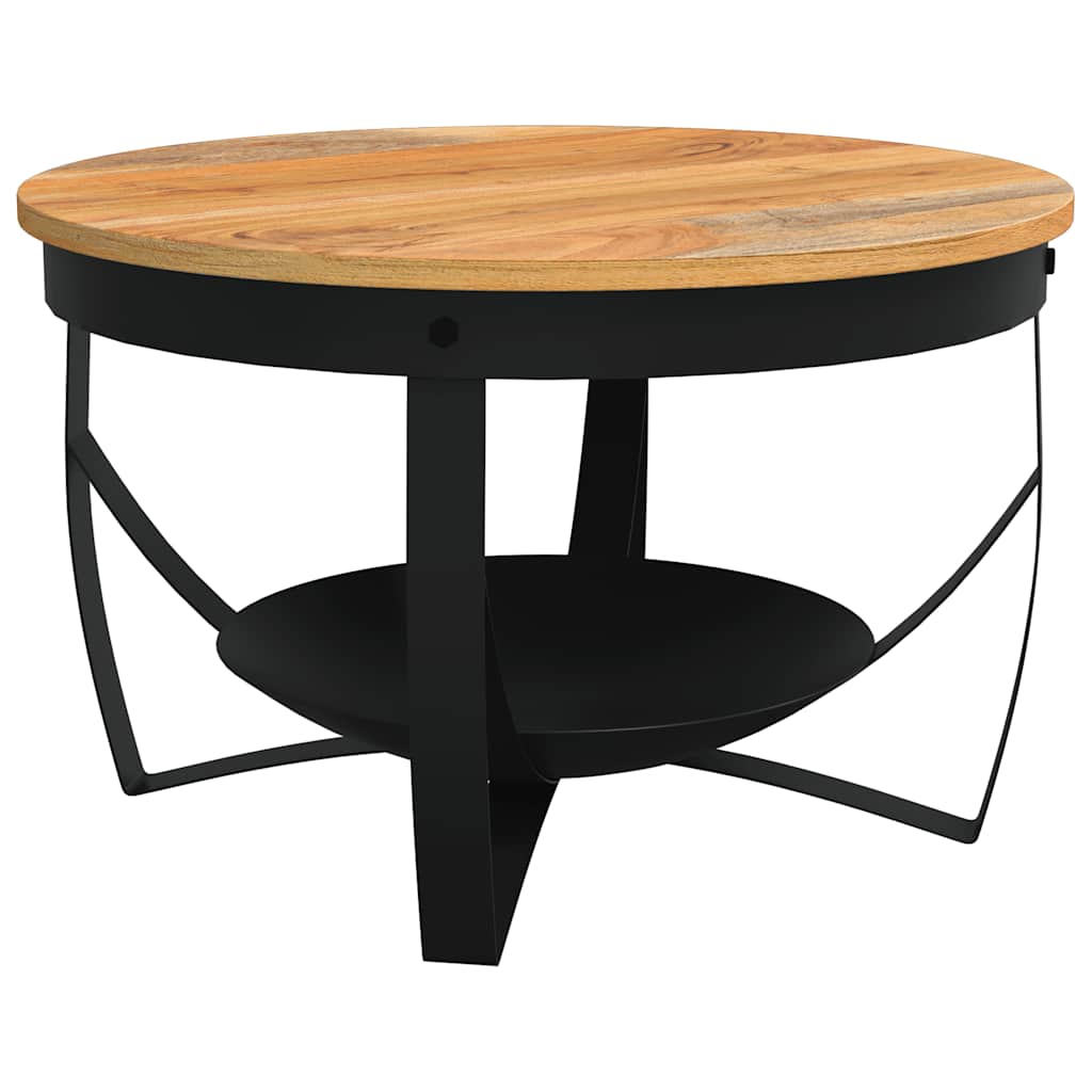 Coffee Table Ø68x43 cm Solid Acacia Wood