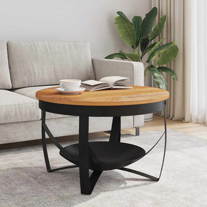 Coffee Table Ø68x43 cm Solid Acacia Wood