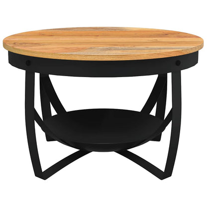 Coffee Table Ø68x43 cm Solid Acacia Wood