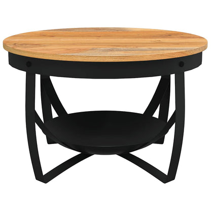 Coffee Table Ø68x43 cm Solid Acacia Wood