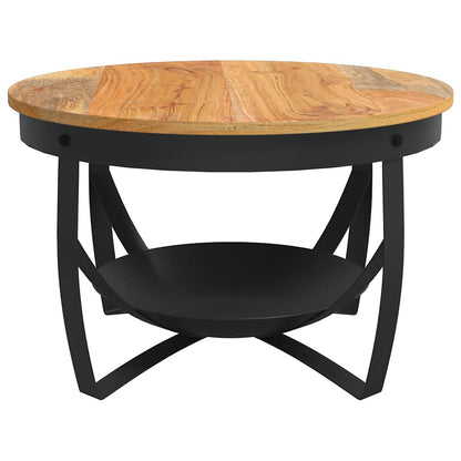 Coffee Table Ø68x43 cm Solid Acacia Wood