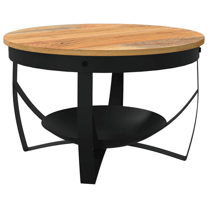 Coffee Table Ø68x43 cm Solid Acacia Wood