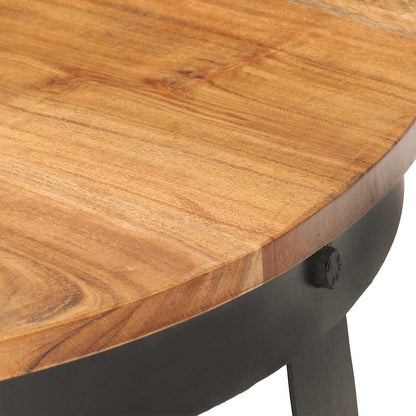 Coffee Table Ø68x43 cm Solid Acacia Wood