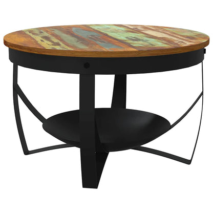Coffee Table Ø68x43 cm Solid Reclaimed Wood