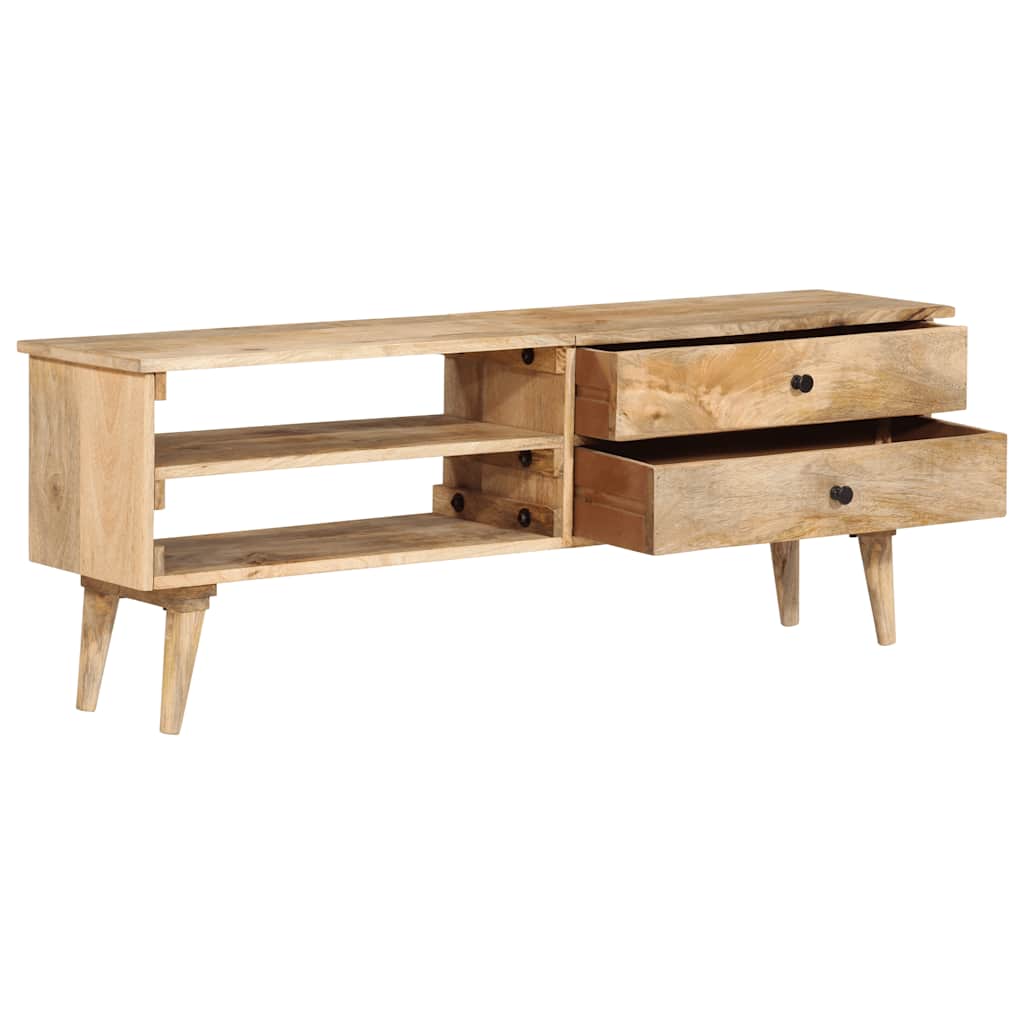 TV Cabinet 140x30x50 cm Solid Mango Wood