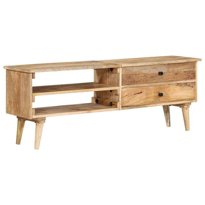TV Cabinet 140x30x50 cm Solid Mango Wood