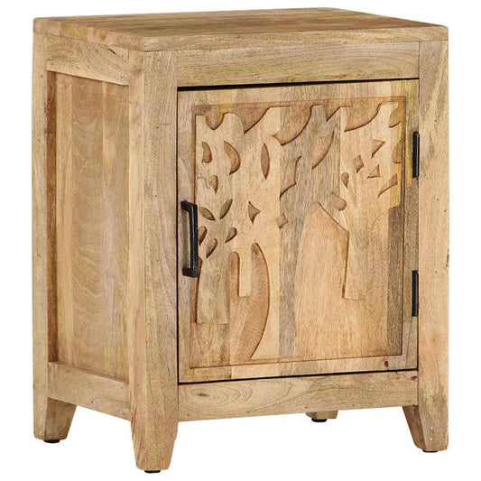 320811 vidaXL Bedside Cabinet 40x30x50 cm Solid Mango Wood