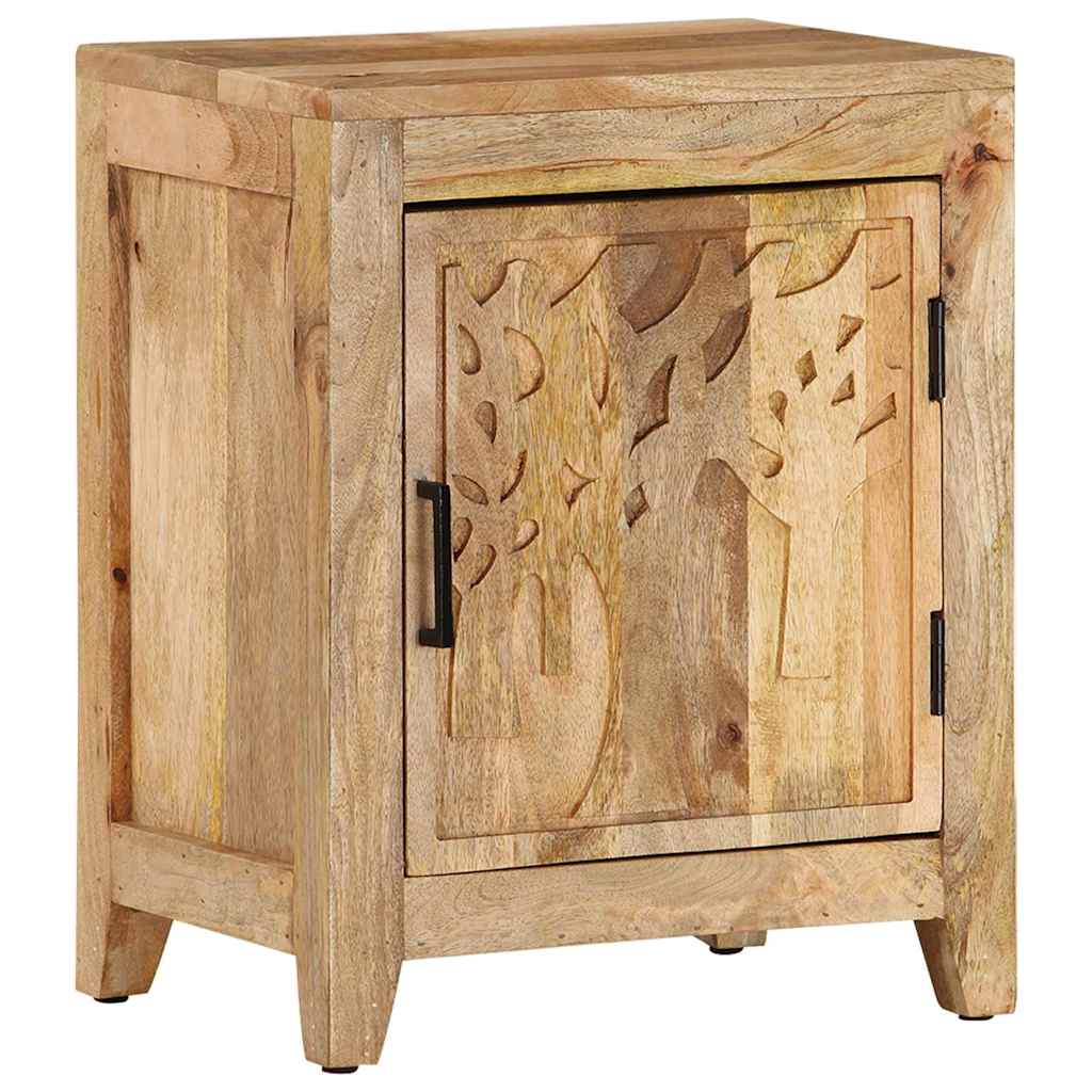 320811 vidaXL Bedside Cabinet 40x30x50 cm Solid Mango Wood