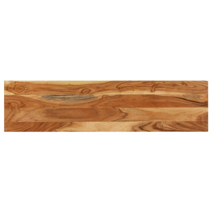 Console Table | Brown | Solid Acacia Wood, Powder-Coated Iron | 120 cm