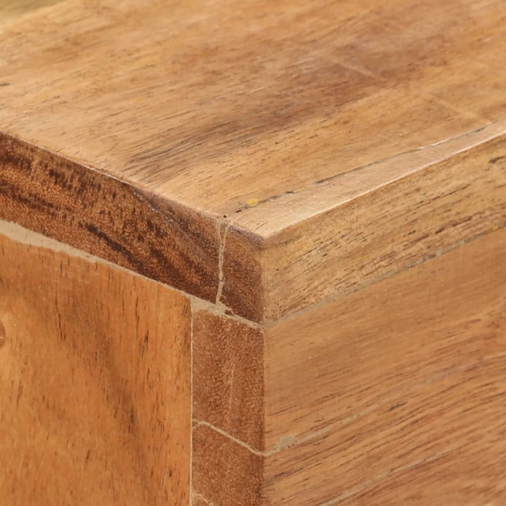 Console Table | Brown | Solid Acacia Wood, Powder-Coated Iron | 120 cm