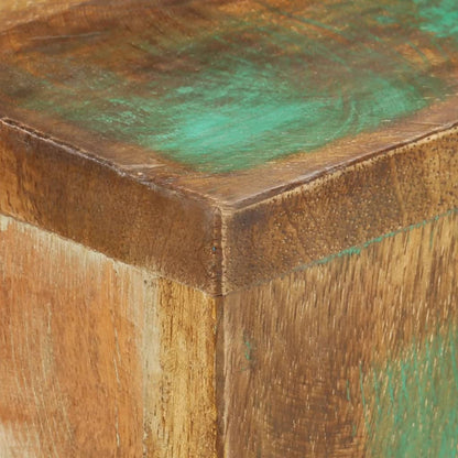 Console Table | Brown base with blue, green, cream hues