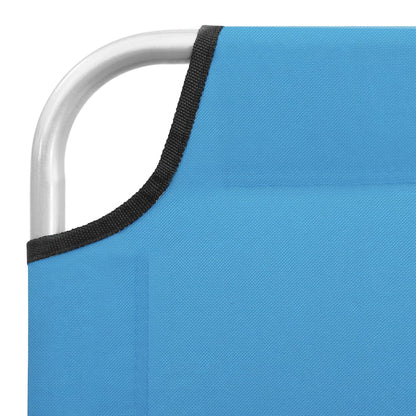 Sun Lounger | Turquoise Blue | Oxford fabric, Powder-coated steel
