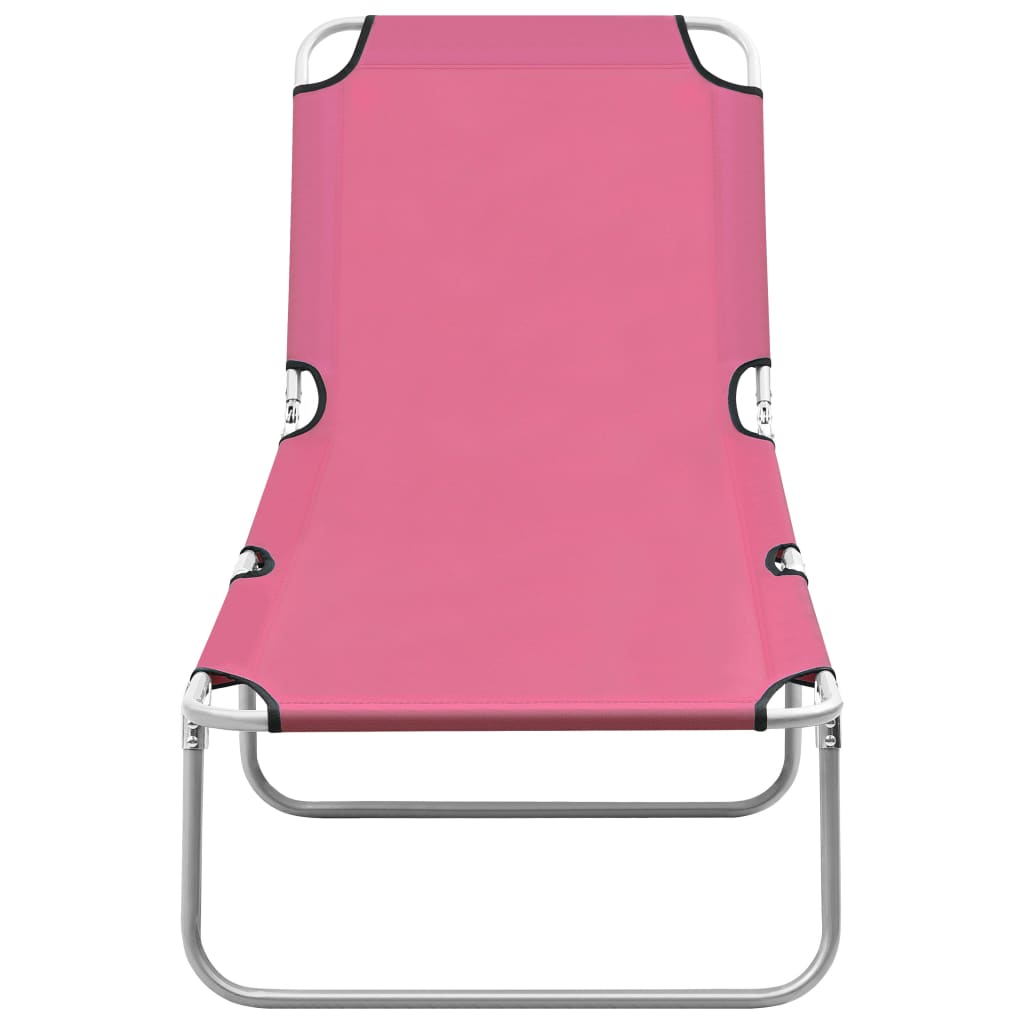 Sun Lounger | Pink | Oxford fabric, Powder-coated steel | Standard