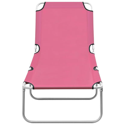 Sun Lounger | Pink | Oxford fabric, Powder-coated steel | Standard