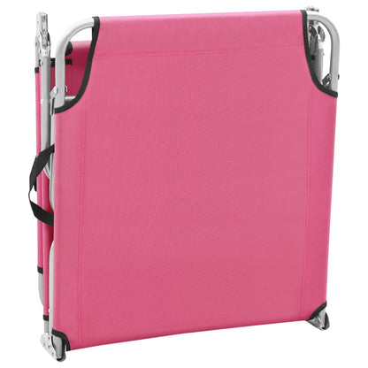 Sun Lounger | Pink | Oxford fabric, Powder-coated steel | Standard