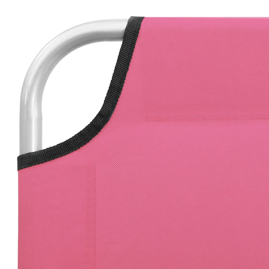 Sun Lounger | Pink | Oxford fabric, Powder-coated steel | Standard