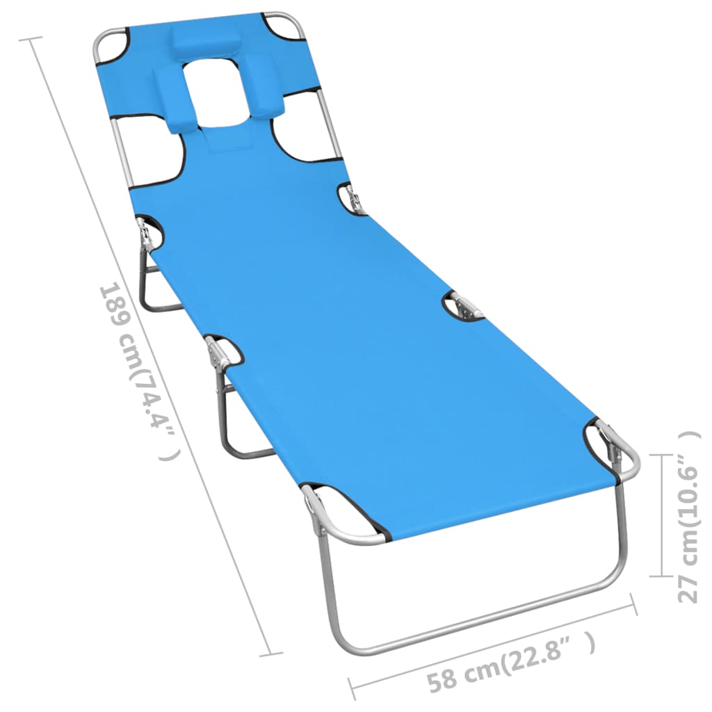 Sun Lounger | Turquoise Blue