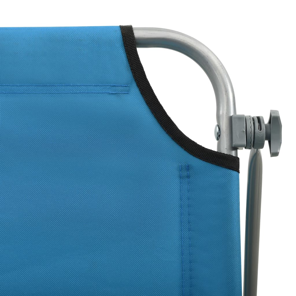 Outdoor Sunbed | Blue | Powder-coated steel, fabric | Standard | Foldable