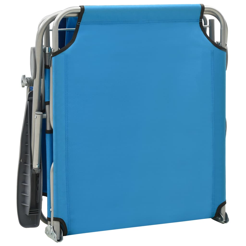 Outdoor Sunbed | Blue | Powder-coated steel, fabric | Standard | Foldable