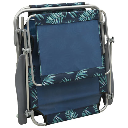 Outdoor Sunbed | Leaf print | Steel frame | One size | Foldable