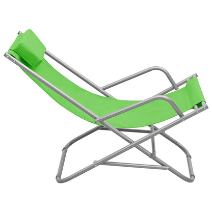 Rocking Chair | Set of 2 | Green | Powder-coated steel, PVC | Standard