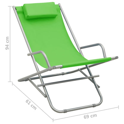 Rocking Chair | Set of 2 | Green | Powder-coated steel, PVC | Standard