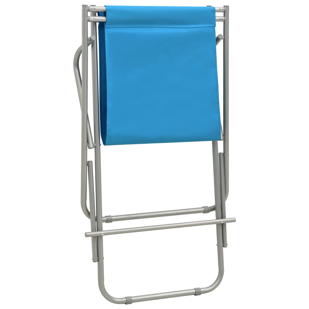 Rocking Chair | Set of 2 | Steel Blue | Powder-coated steel, PVC