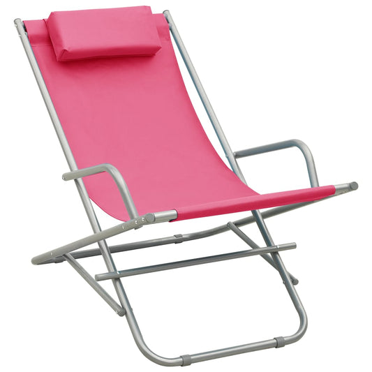 Rocking Chair | Set of 2 | Pink | Powder-coated steel | Standard