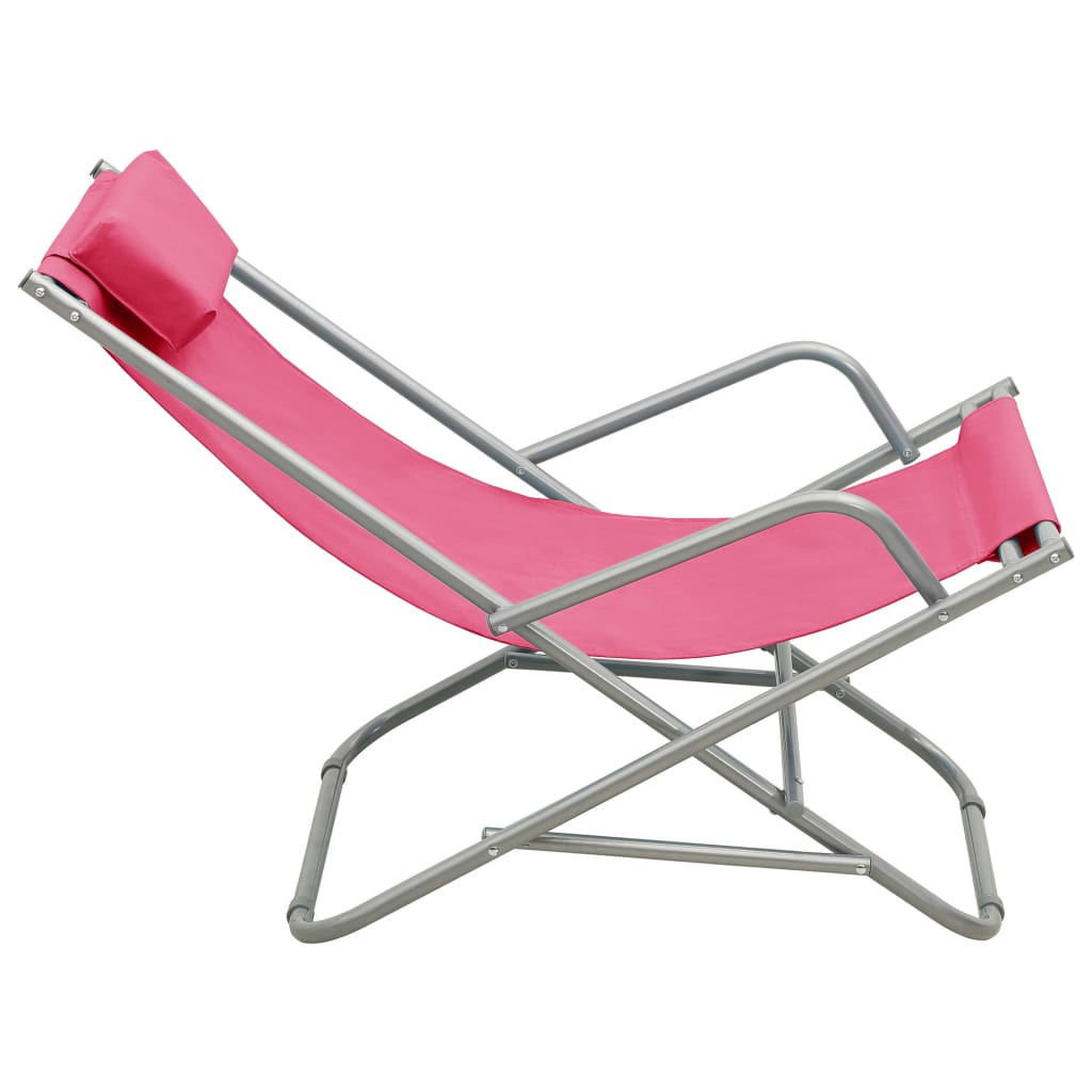 Rocking Chair | Set of 2 | Pink | Powder-coated steel | Standard