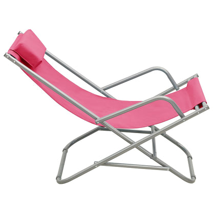 Rocking Chair | Set of 2 | Pink | Powder-coated steel | Standard
