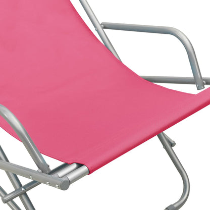 Rocking Chair | Set of 2 | Pink | Powder-coated steel | Standard